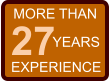 MORE THAN 27 EXPERIENCE YEARS
